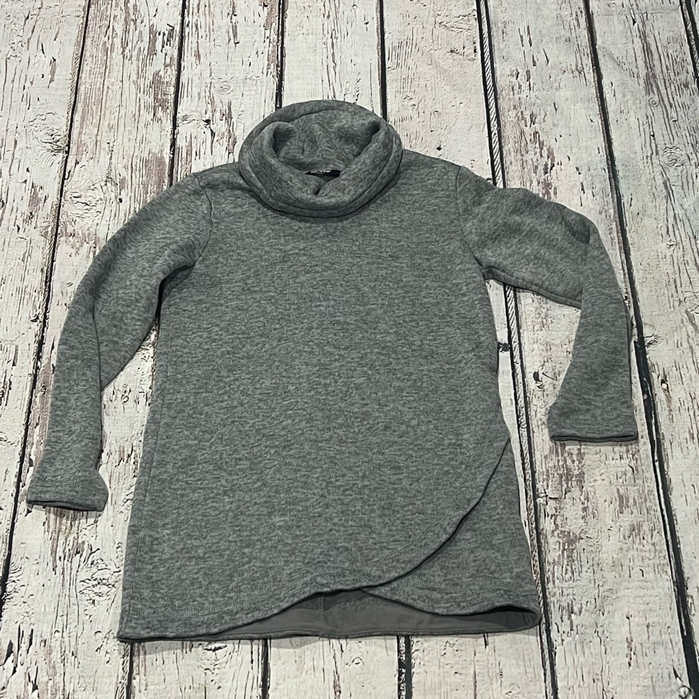 Women's Land's End Gray Better Sweater Style Pullover Sweatshirt Shirt